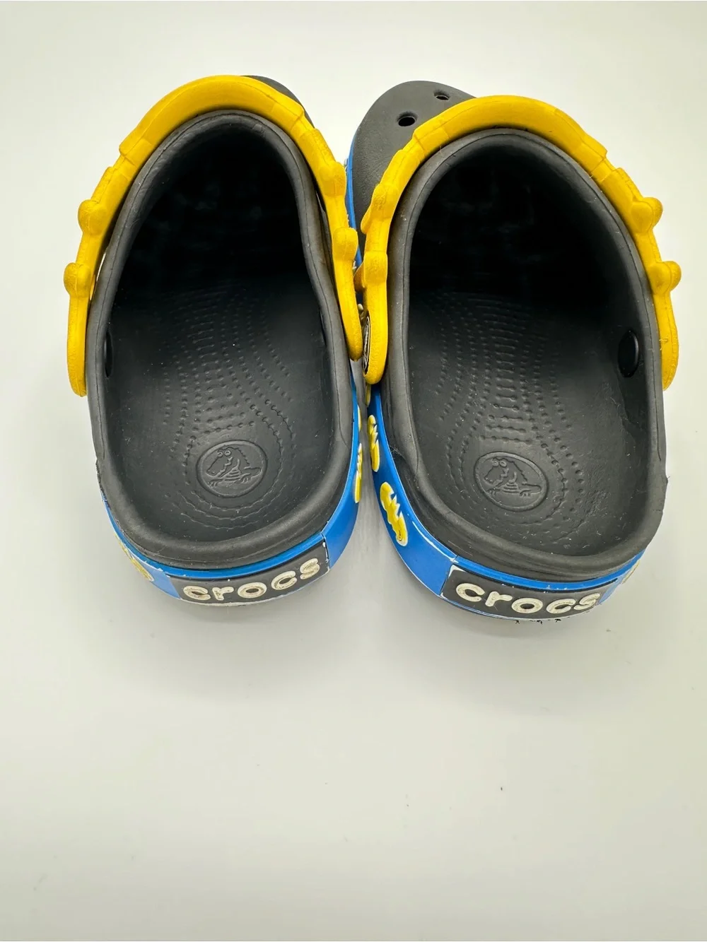 CROCS Kids Batman Clog Sandals - Black & Yellow with Blue Trim